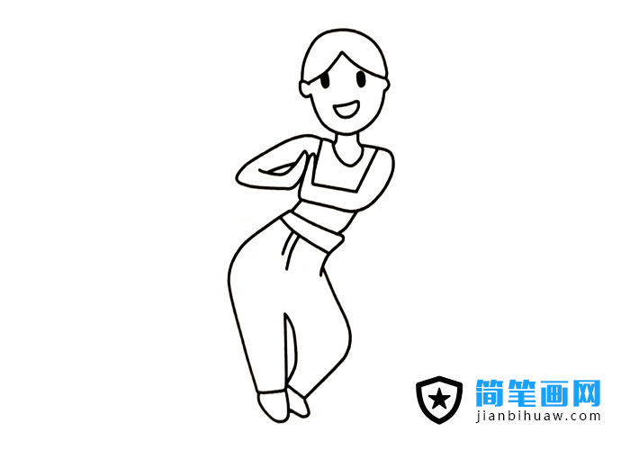 在跳瑜伽動(dòng)物的人物簡(jiǎn)筆畫(huà)