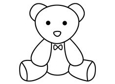 玩具熊簡(jiǎn)筆畫圖片