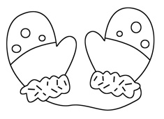 手套簡(jiǎn)筆畫(huà)圖片