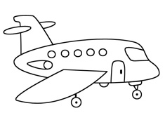 小飛機(jī)簡(jiǎn)筆畫(huà)圖片