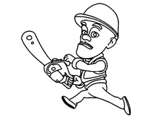 《熊出沒》主角光頭強(qiáng)簡筆畫圖片