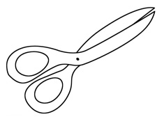 剪刀簡筆畫圖片