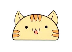1個(gè)半圓就能畫(huà)出可愛(ài)的簡(jiǎn)筆畫(huà) -- 小貓咪