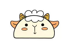 1個(gè)半圓就能畫(huà)出可愛(ài)的簡(jiǎn)筆畫(huà) -- 小綿羊