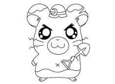 哈姆太郎簡筆畫圖片