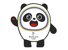 卡通形象冰墩墩簡筆畫圖片