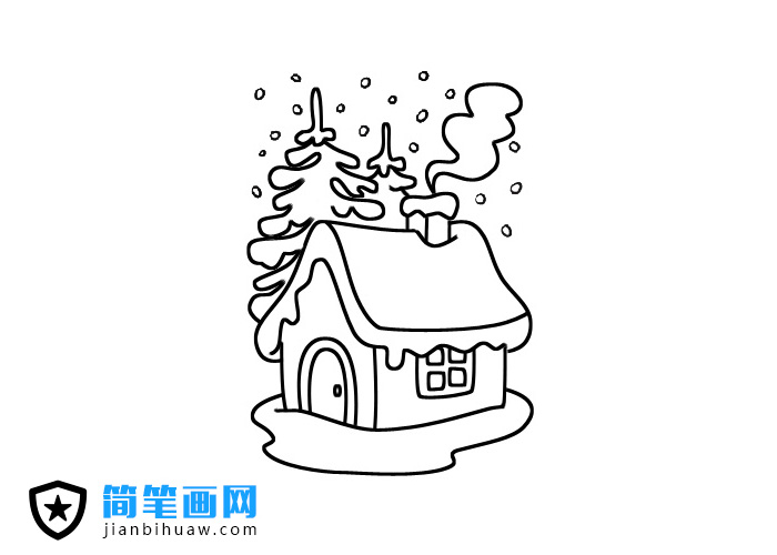 小屋簡筆畫