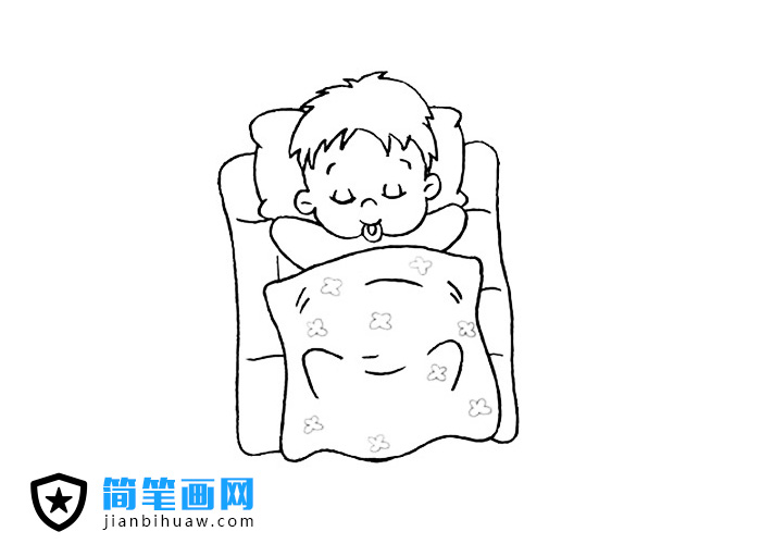 睡覺(jué)中的寶寶簡(jiǎn)筆畫
