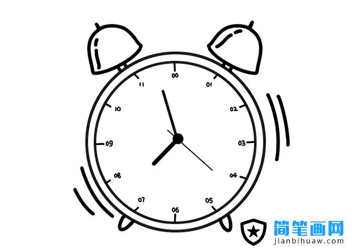 鬧鐘簡(jiǎn)筆畫(huà)圖片