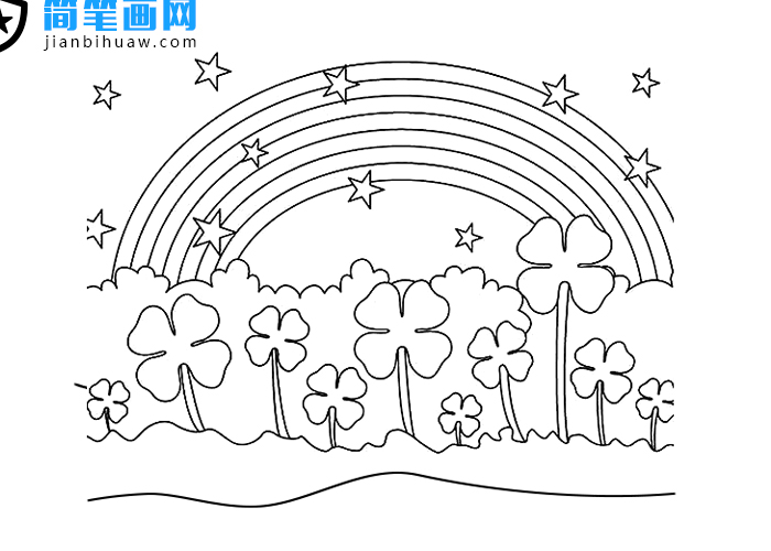 關(guān)于彩虹簡(jiǎn)筆畫圖片