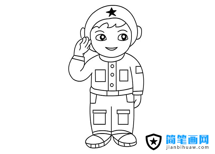 空軍戰(zhàn)斗機(jī)飛行員簡(jiǎn)筆畫(huà)圖片