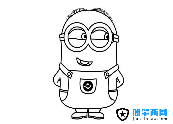 小黃人簡筆畫圖片畫法