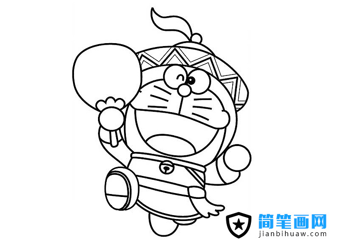 卡通兒童簡(jiǎn)筆畫(huà)哆啦A夢(mèng)簡(jiǎn)筆畫(huà)圖片