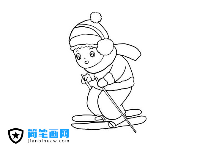 一個(gè)小男孩在小男孩的簡(jiǎn)筆畫圖片