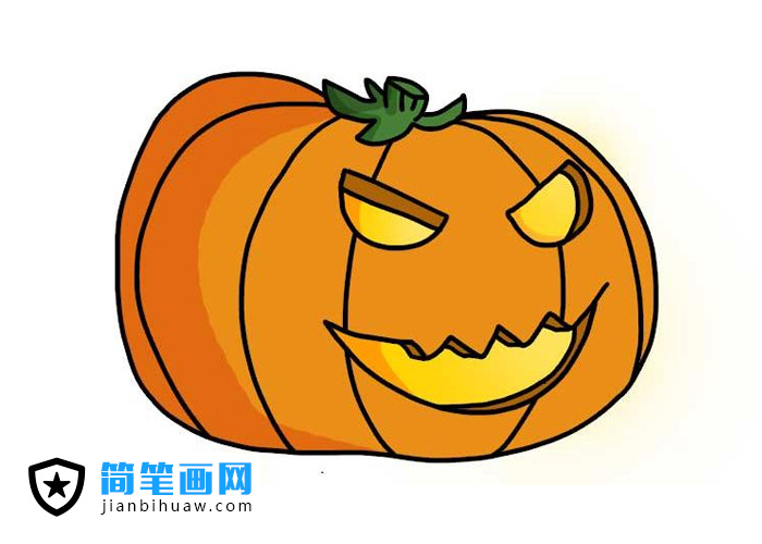 萬圣節(jié)南瓜簡(jiǎn)筆畫圖片