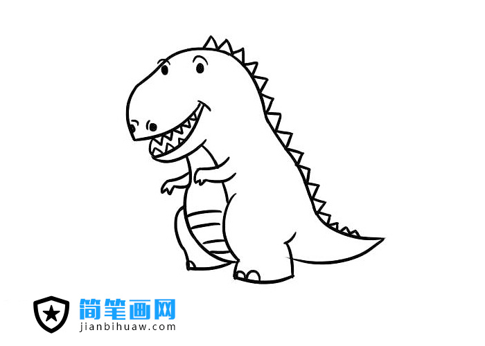 動(dòng)物恐龍簡(jiǎn)筆畫(huà)圖片含上色