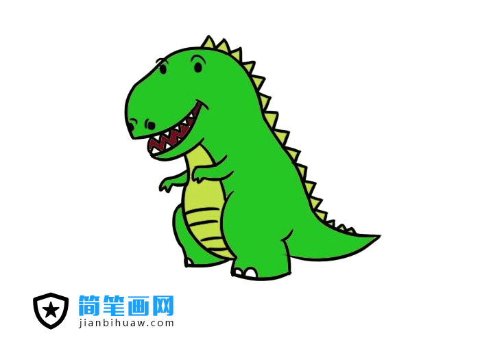 動(dòng)物恐龍簡(jiǎn)筆畫(huà)圖片含上色