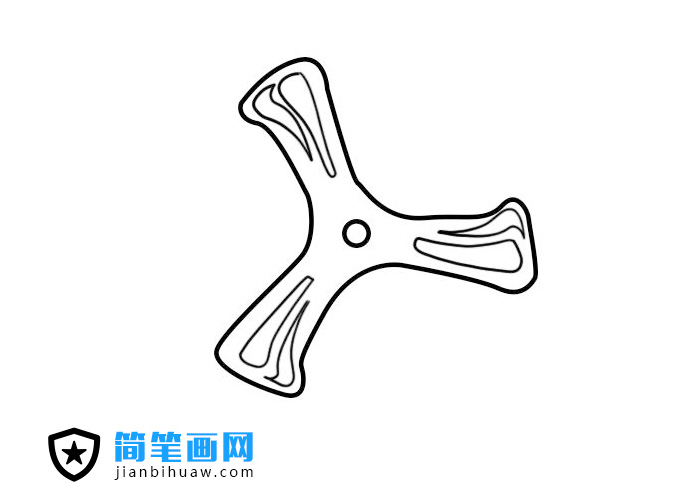 玩具回旋鏢簡(jiǎn)筆畫圖片