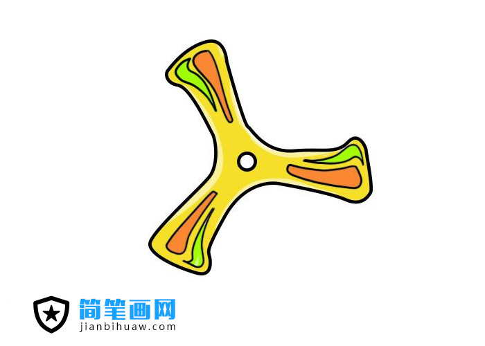 玩具回旋鏢簡(jiǎn)筆畫圖片