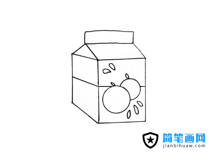 盒裝果汁簡(jiǎn)筆畫圖片