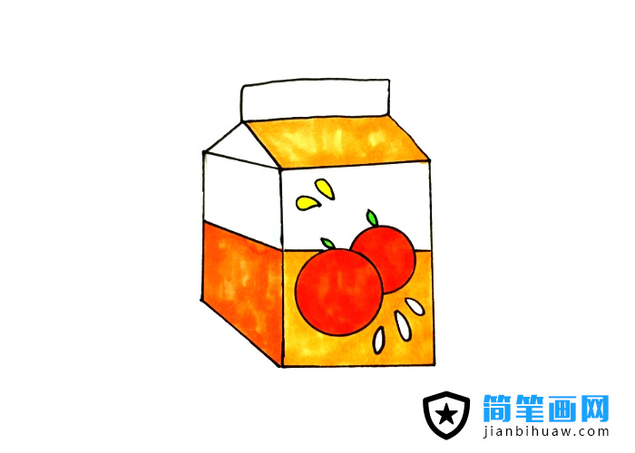 盒裝果汁簡(jiǎn)筆畫圖片