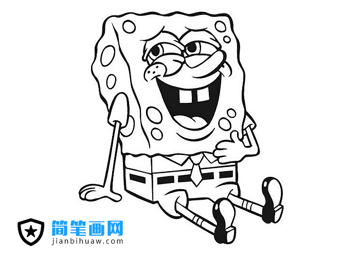 海綿寶寶簡(jiǎn)筆畫(huà)圖片
