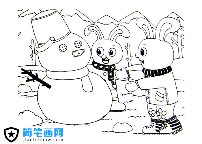 ��ֻС�����ڶ�ѩ�˵ĺ�(ji��n)�P���DƬ